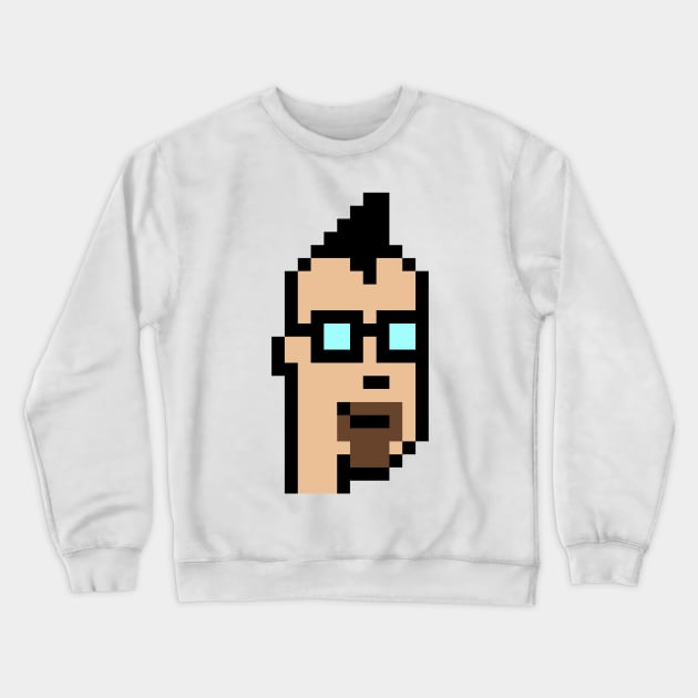 Nft Men CryptoPunk Crewneck Sweatshirt by JelloTees
